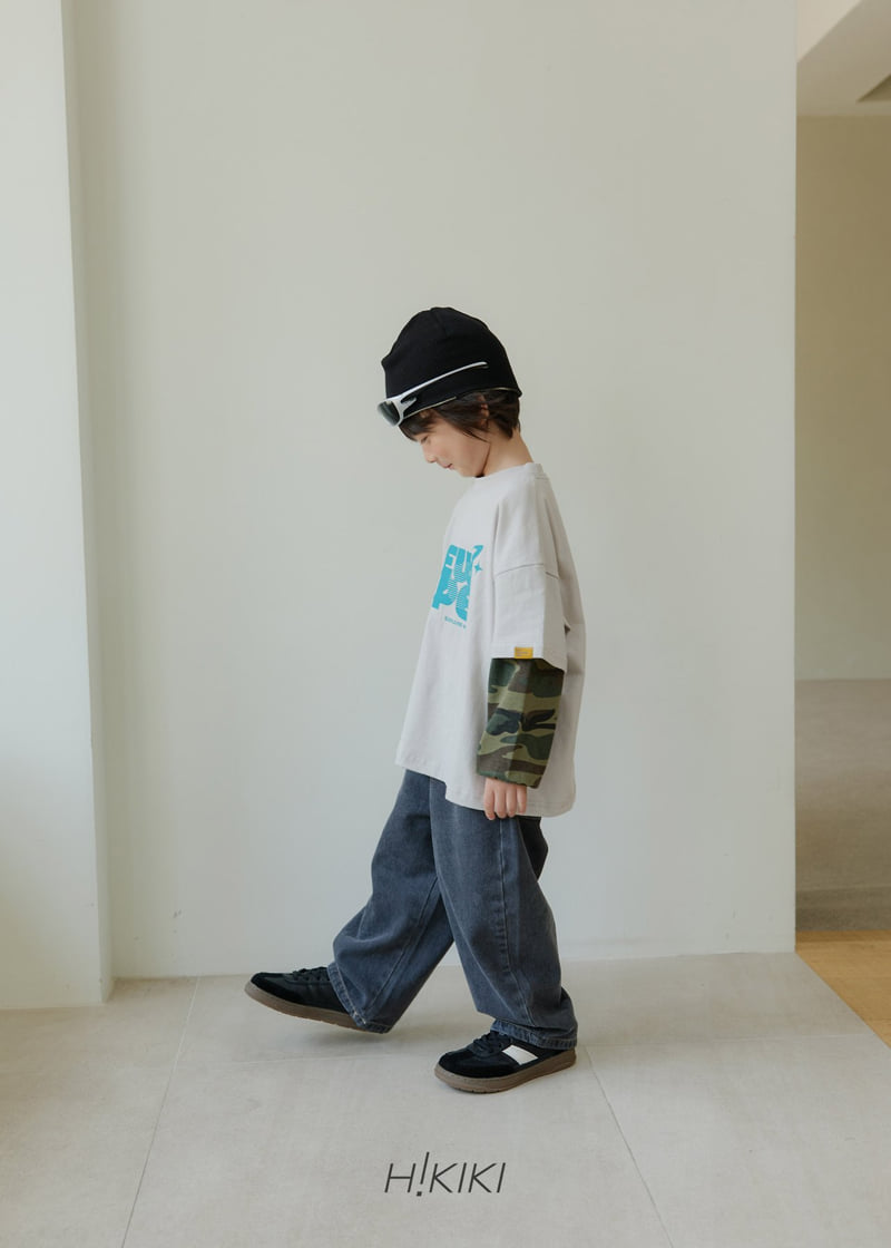 Hikiki - Korean Children Fashion - #prettylittlegirls - Washing Curved Jeans - 5