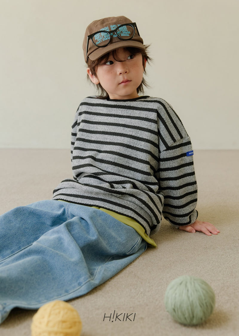 Hikiki - Korean Children Fashion - #prettylittlegirls - Bold Stripe Knit Top - 3