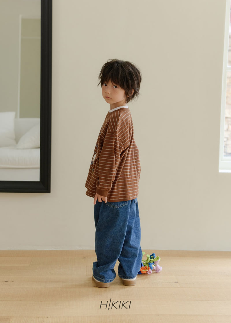 Hikiki - Korean Children Fashion - #prettylittlegirls - Rock Stripe Tee - 2