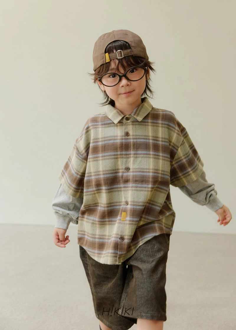 Hikiki - Korean Children Fashion - #toddlerclothing - Check Layered Shirt - 5