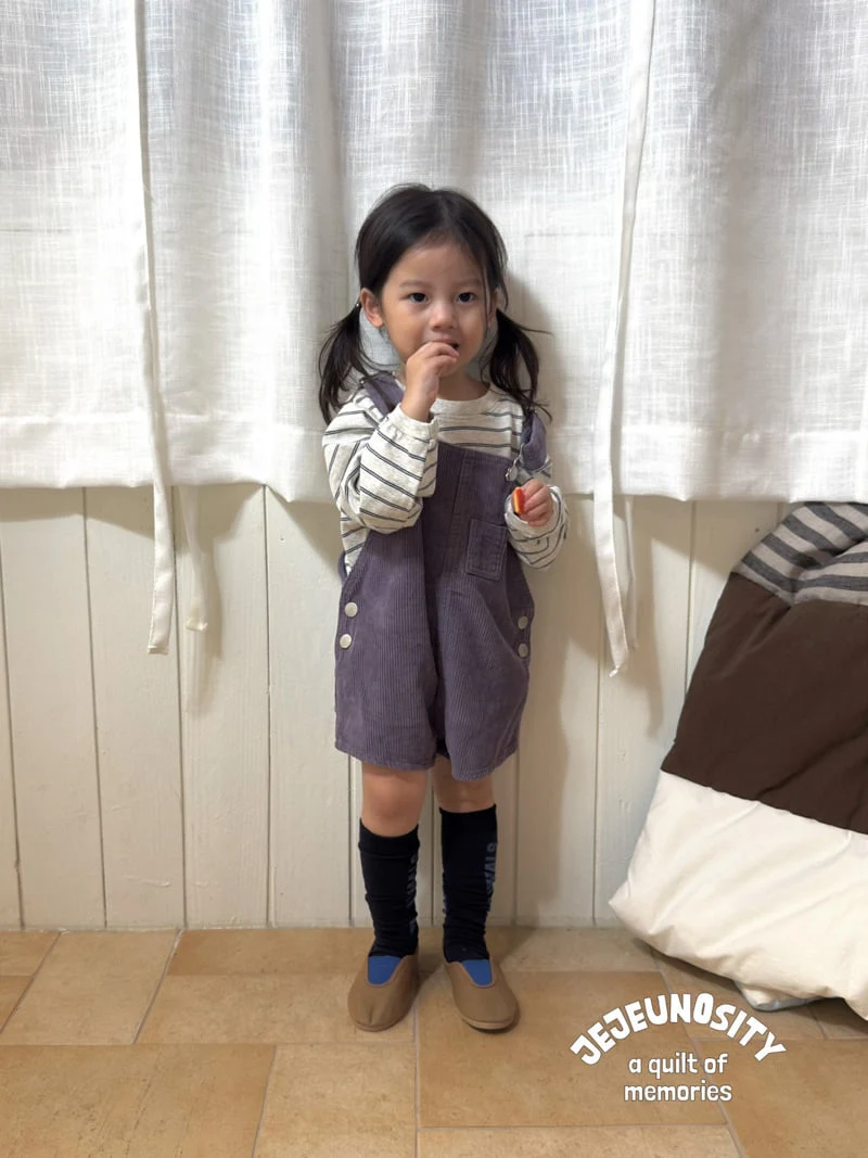 Jejeunosity - Korean Baby Fashion - #babyoninstagram - Golden Berry Short Overalls - 5