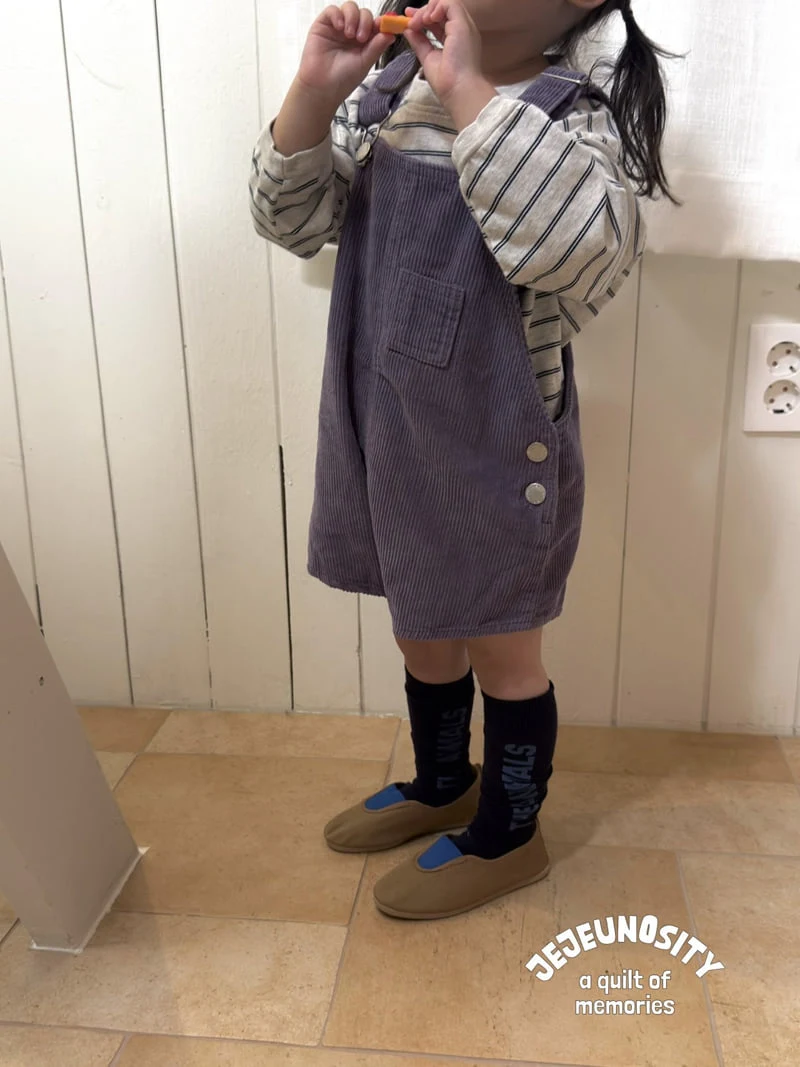Jejeunosity - Korean Baby Fashion - #babyoutfit - Golden Berry Short Overalls - 7