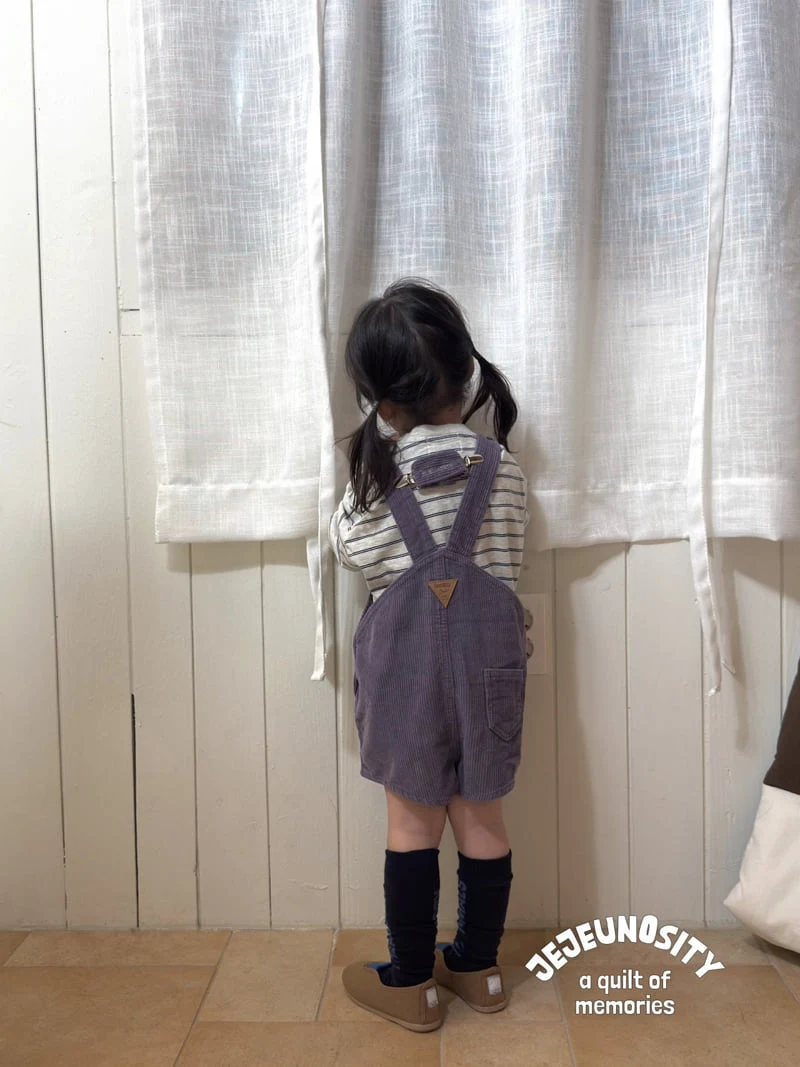Jejeunosity - Korean Baby Fashion - #babyoutfit - Golden Berry Short Overalls - 8