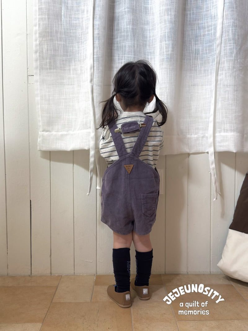 Jejeunosity - Korean Baby Fashion - #babywear - Golden Berry Short Overalls - 9