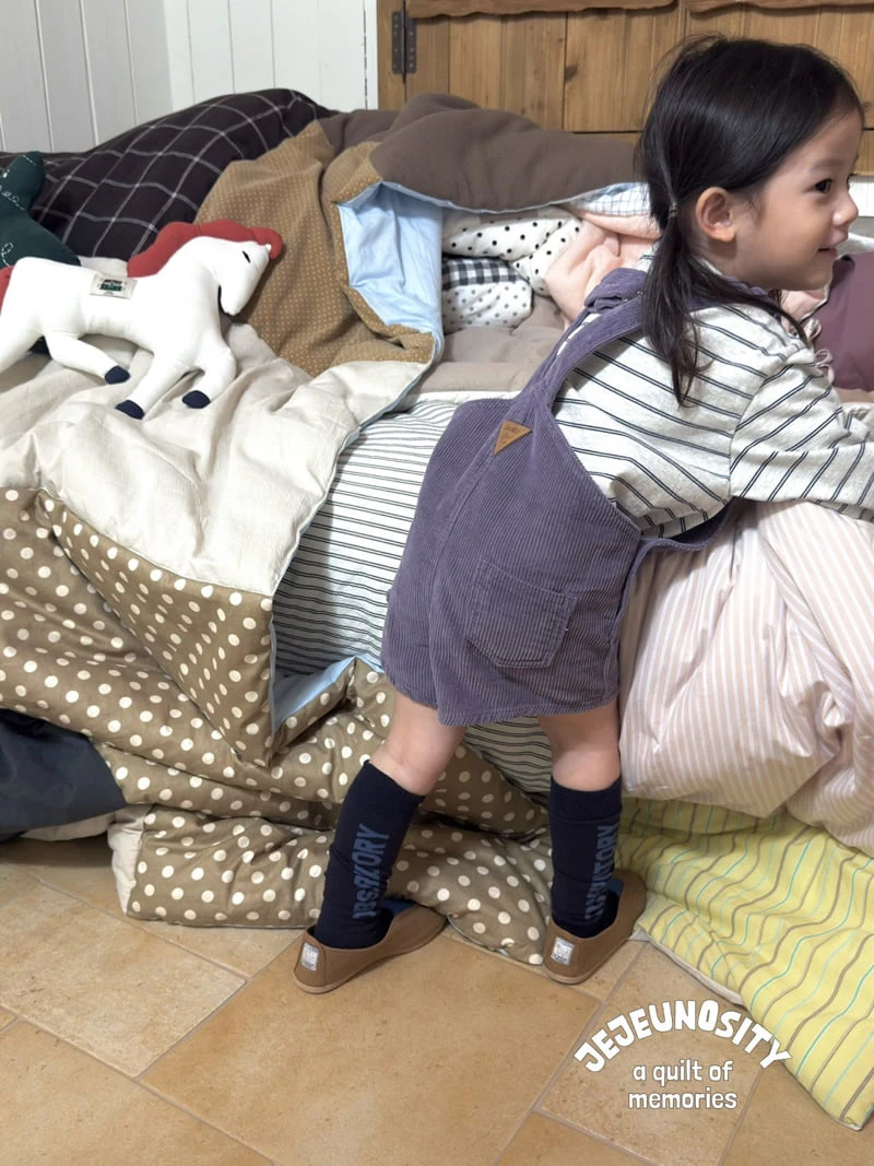 Jejeunosity - Korean Baby Fashion - #onlinebabyshop - Golden Berry Short Overalls - 11