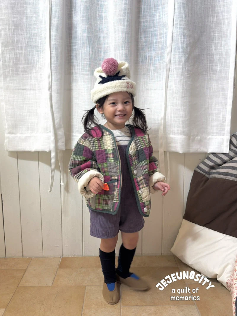 Jejeunosity - Korean Baby Fashion - #smilingbaby - Golden Berry Short Overalls - 12