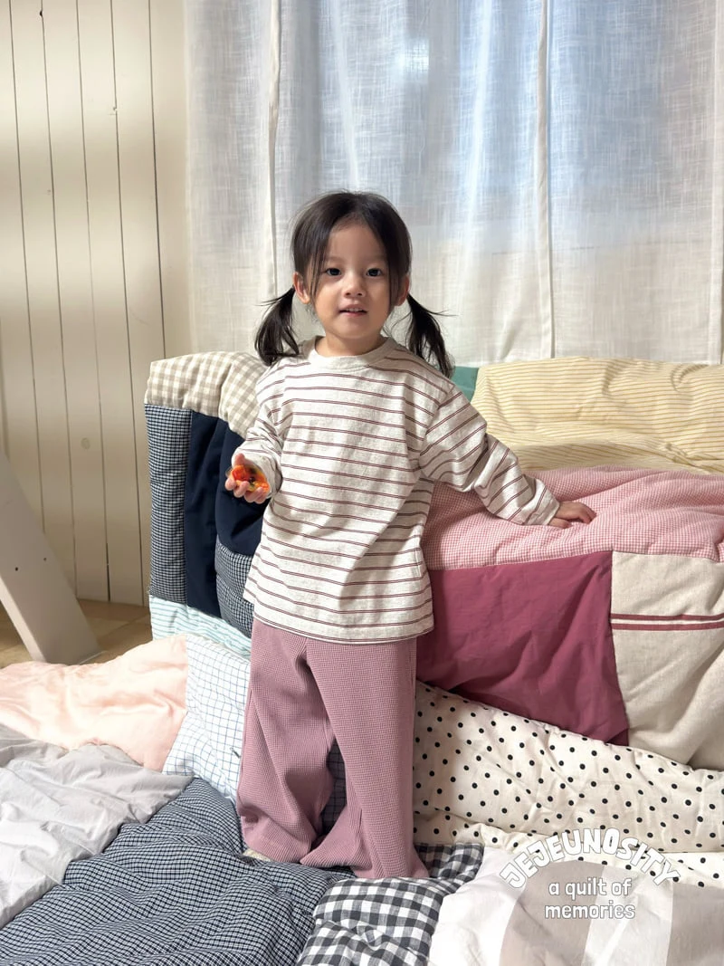 Jejeunosity - Korean Children Fashion - #discoveringself - Waffle House Pants - 9