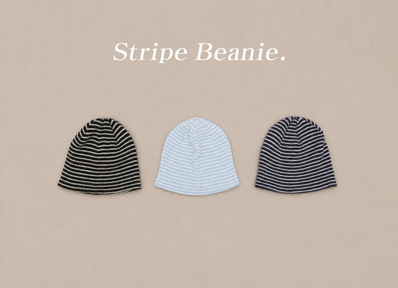 Jenny Basic - Korean Children Fashion - #childofig - Striped Beanie