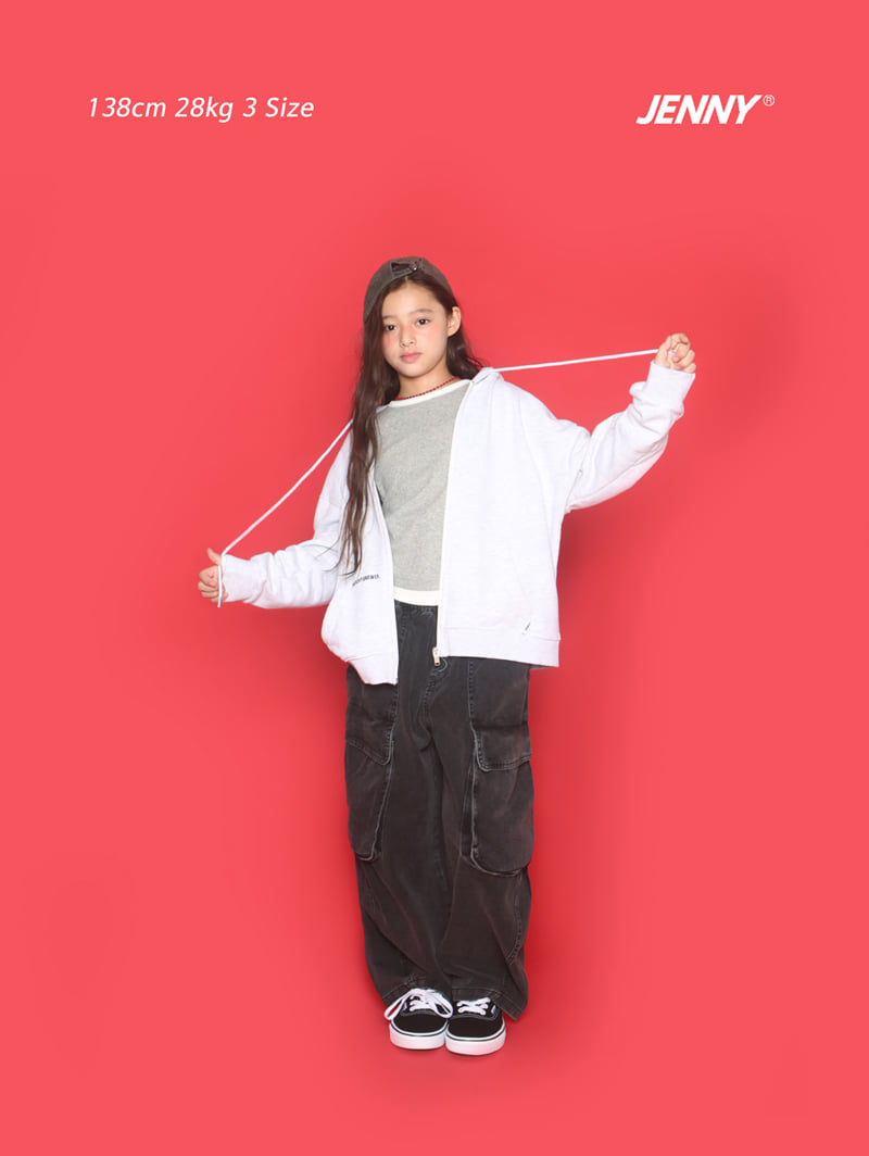 Jenny Basic - Korean Children Fashion - #designkidswear - Black Big Pocket Denim Pants - 10