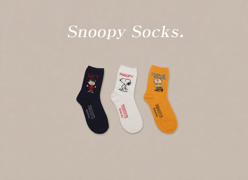 Jenny Basic - Korean Children Fashion - #kidsshorts - Snoopy Socks