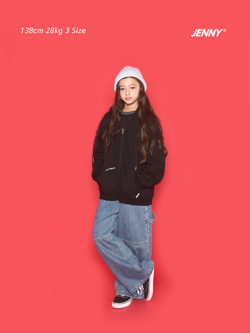 Jenny Basic - Korean Children Fashion - #littlefashionista - Basic Hoodie Zip-up (Loose Fit) - 6