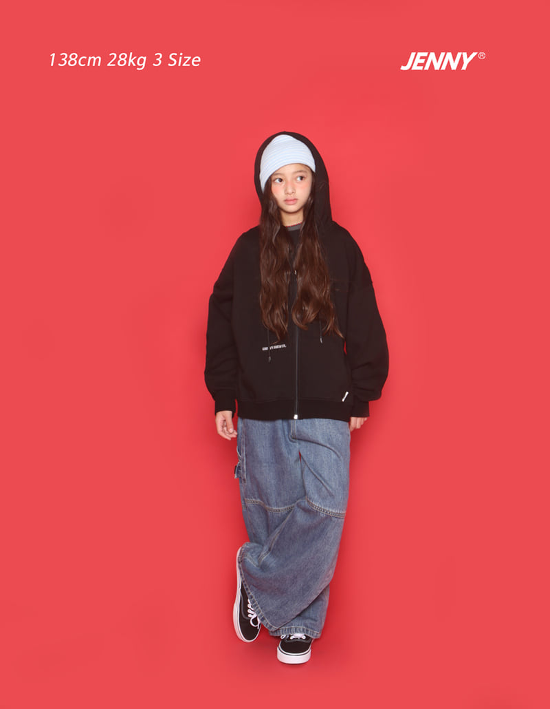 Jenny Basic - Korean Children Fashion - #minifashionista - Basic Hoodie Zip-up (Loose Fit) - 8