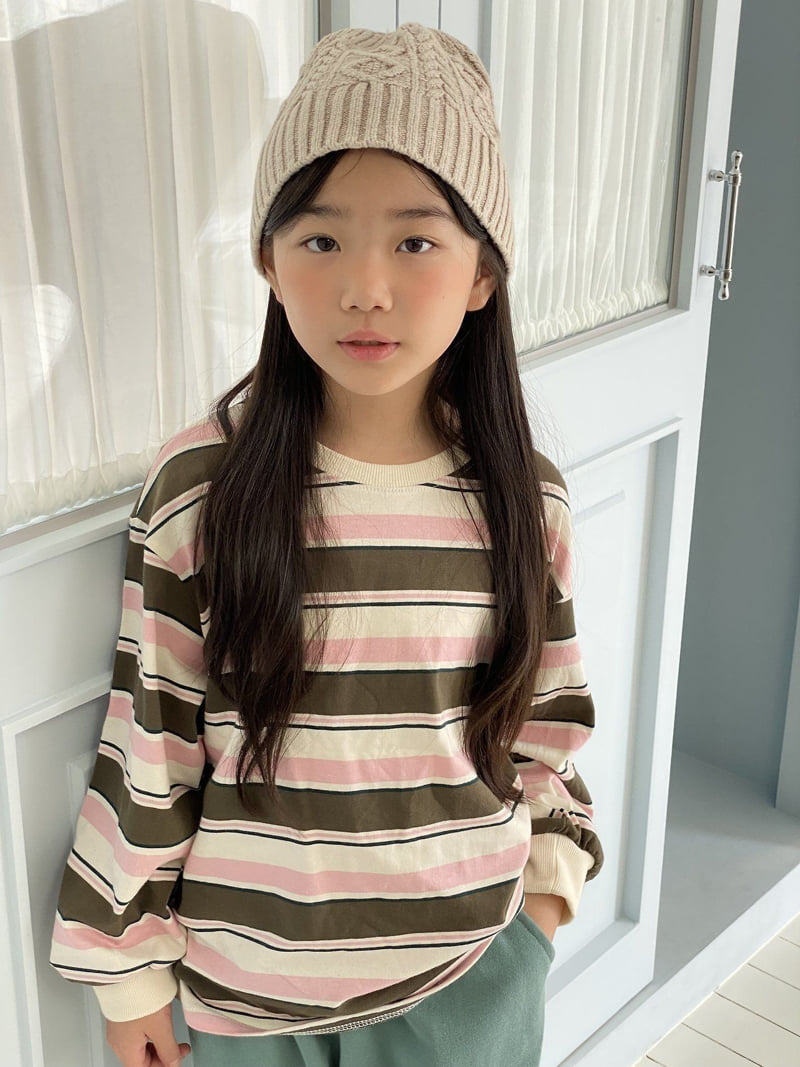 Jermaine - Korean Children Fashion - #kidzfashiontrend - Flow Stripe Tee - 4