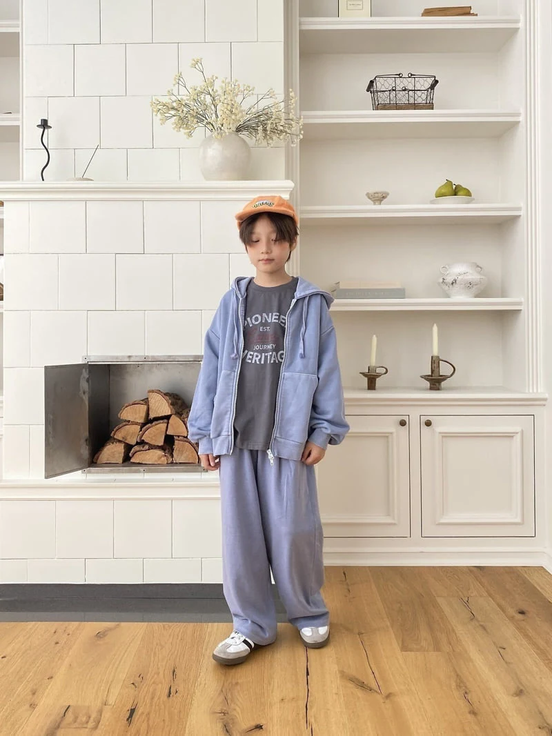 Jermaine - Korean Children Fashion - #Kfashion4kids - 2-Way Pigment Zip-Up - 3