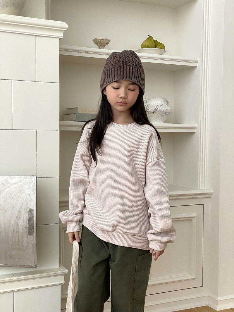 Jermaine - Korean Children Fashion - #childofig - Mega Waffle Sweatshirt - 6