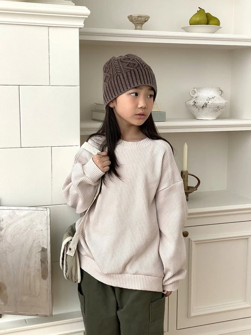 Jermaine - Korean Children Fashion - #childofig - Mega Waffle Sweatshirt - 7