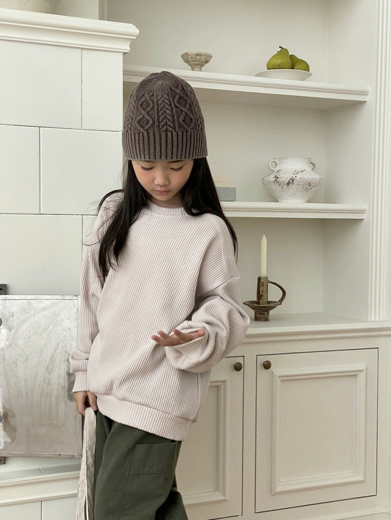 Jermaine - Korean Children Fashion - #childrensboutique - Mega Waffle Sweatshirt - 8