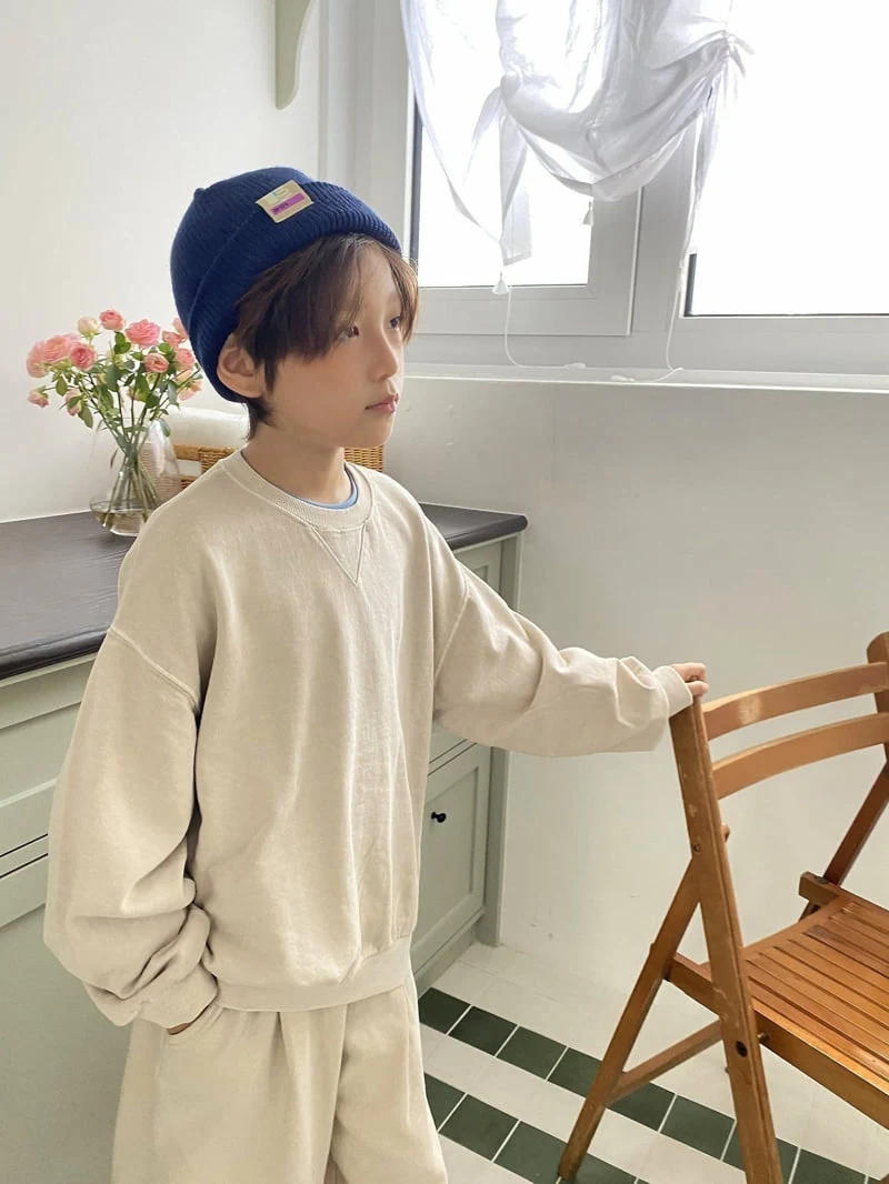 Jermaine - Korean Children Fashion - #childrensboutique - Pigment Triangle Sweatshirt - 6