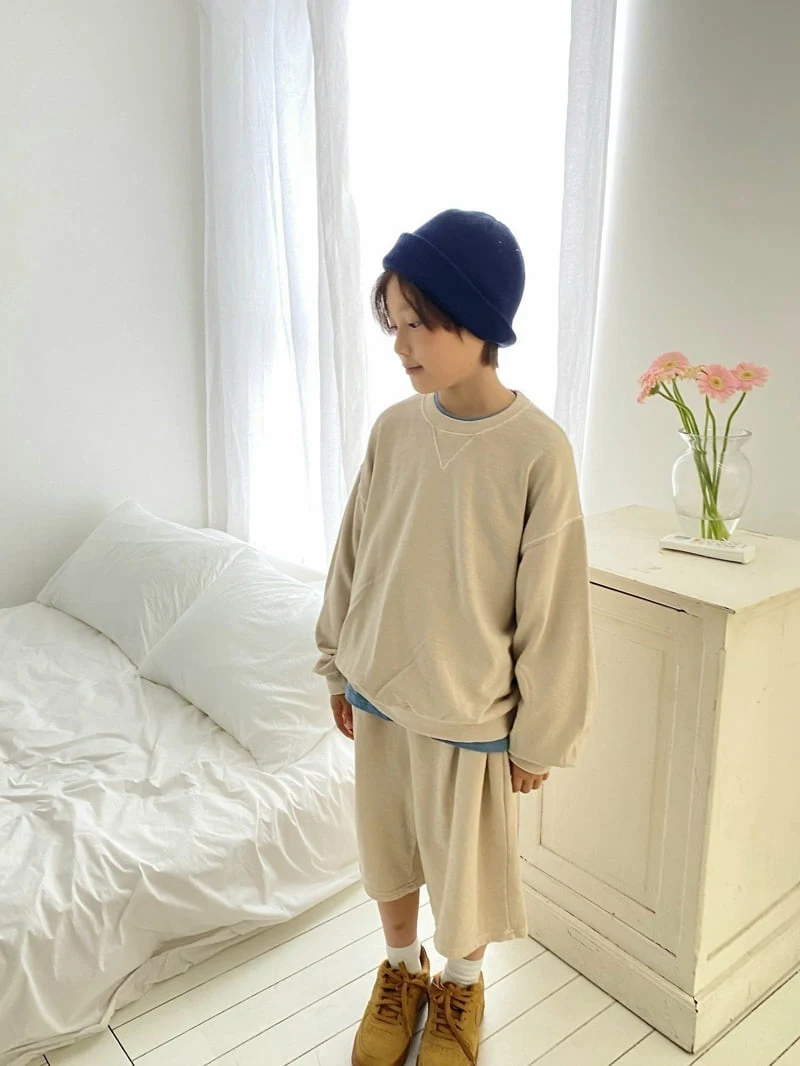 Jermaine - Korean Children Fashion - #designkidswear - Pigment Triangle Sweatshirt - 7