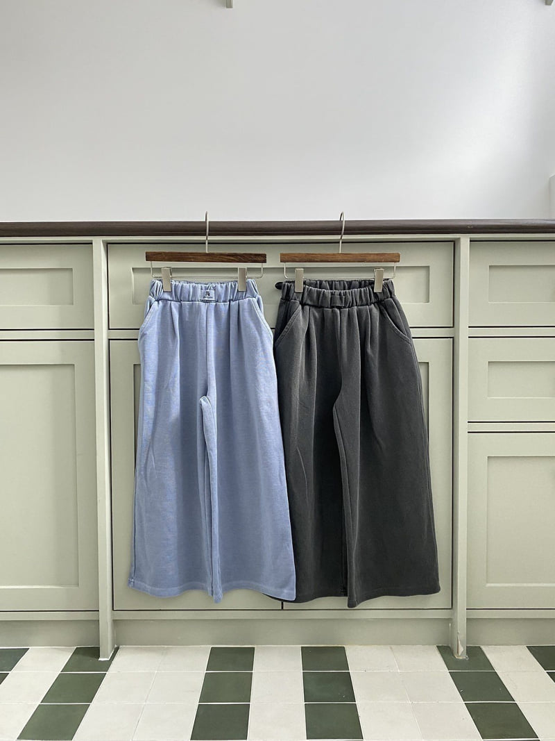 Jermaine - Korean Children Fashion - #kidzfashiontrend - Wide Pigment Pants