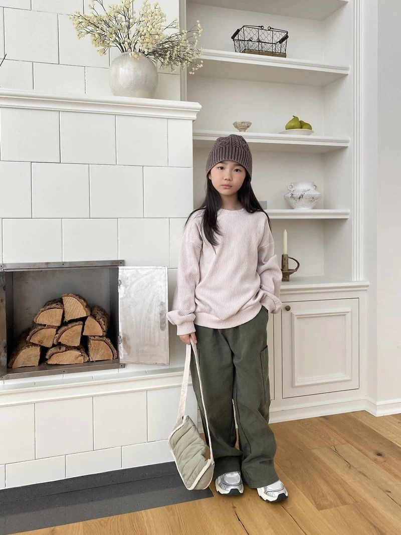 Jermaine - Korean Children Fashion - #magicofchildhood - Mega Waffle Sweatshirt - 3