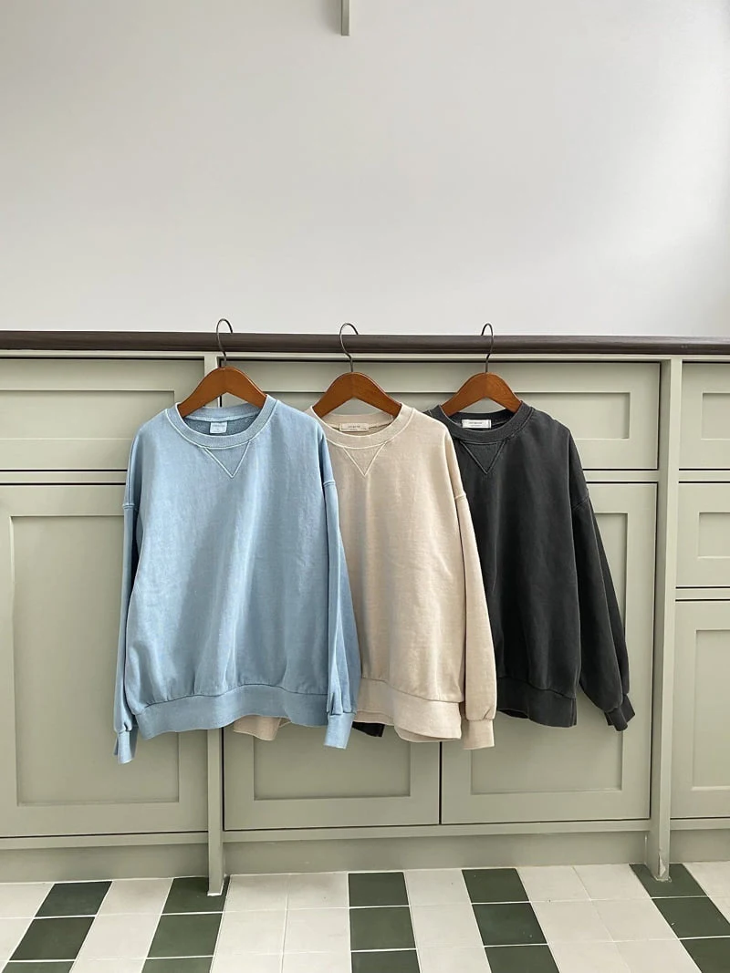 Jermaine - Korean Children Fashion - #magicofchildhood - Pigment Triangle Sweatshirt