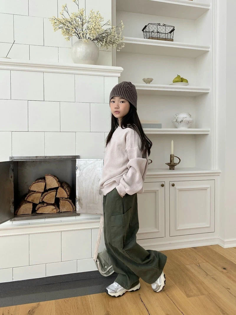 Jermaine - Korean Children Fashion - #prettylittlegirls - Mega Waffle Sweatshirt - 5
