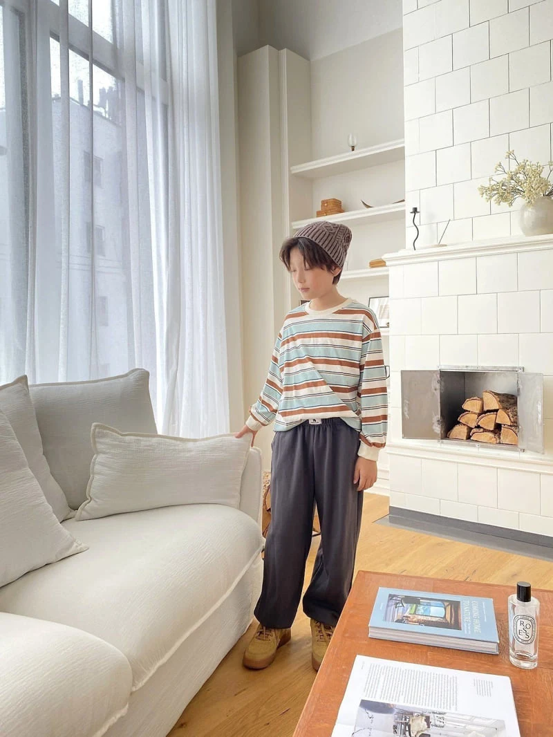 Jermaine - Korean Children Fashion - #todddlerfashion - Flow Stripe Tee - 9