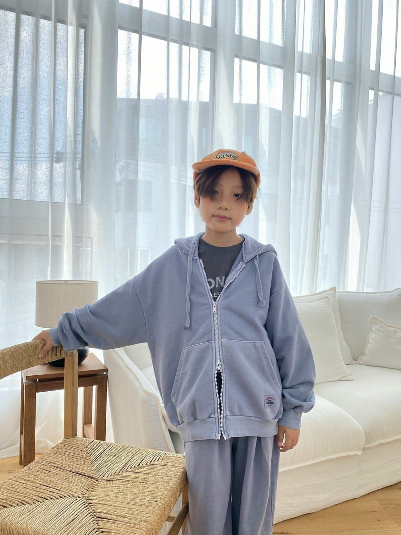Jermaine - Korean Children Fashion - #todddlerfashion - 2-Way Pigment Zip-Up - 8