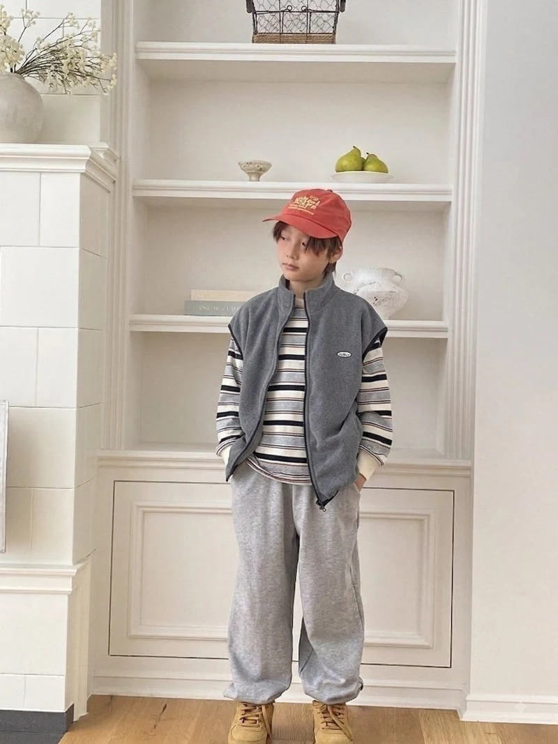 Jermaine - Korean Children Fashion - #toddlerclothing - Fleece Vest - 12