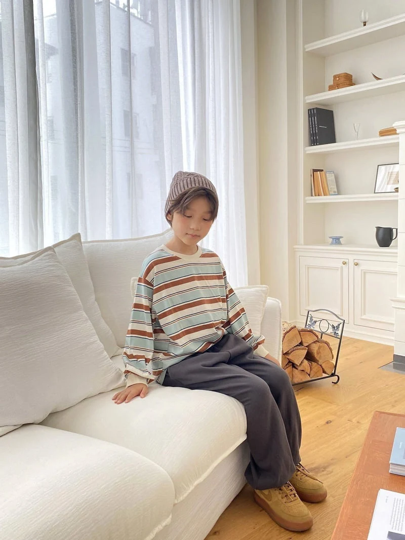 Jermaine - Korean Children Fashion - #toddlerclothing - Flow Stripe Tee - 10