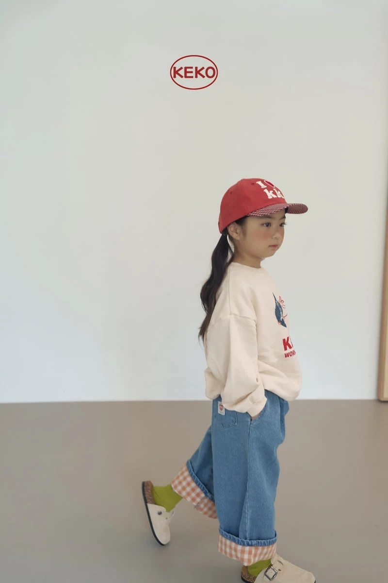 Keko - Korean Children Fashion - #Kfashion4kids - Check Roll-up Pants - 12