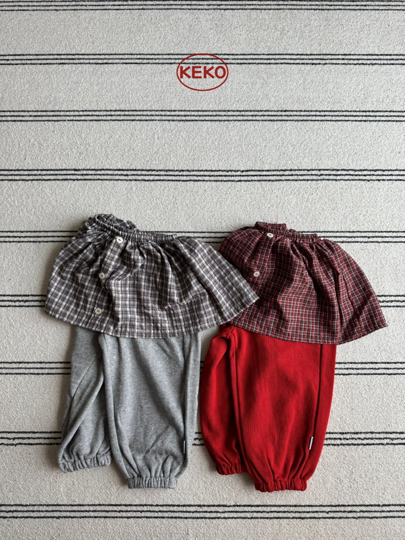 Keko - Korean Children Fashion - #Kfashion4kids - Mix Jogger Pants - 3