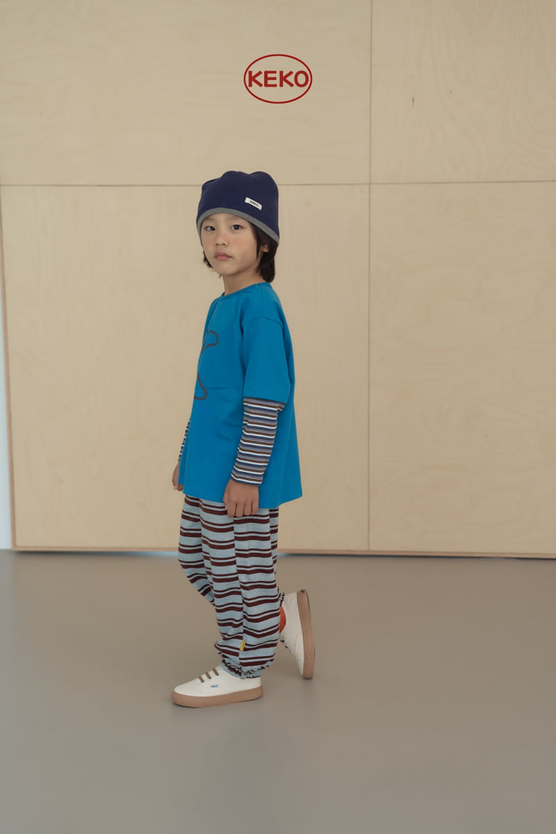 Keko - Korean Children Fashion - #Kfashion4kids - Multi Stripe Pants - 11