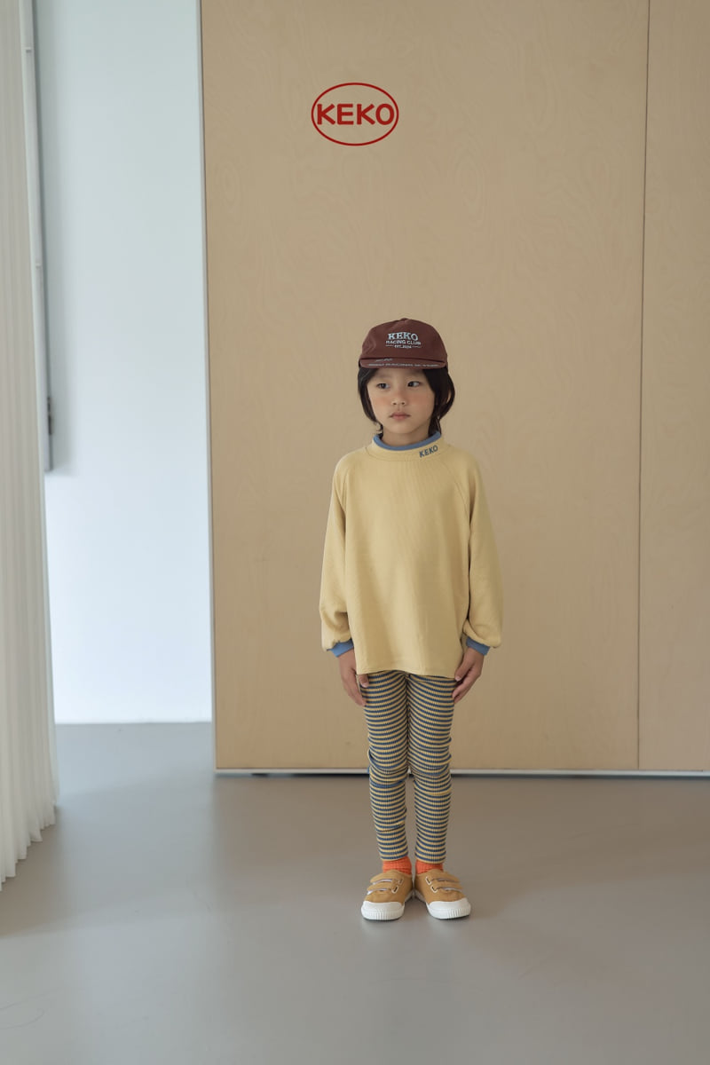 Keko - Korean Children Fashion - #childofig - Cozy Stripe Leggings - 6