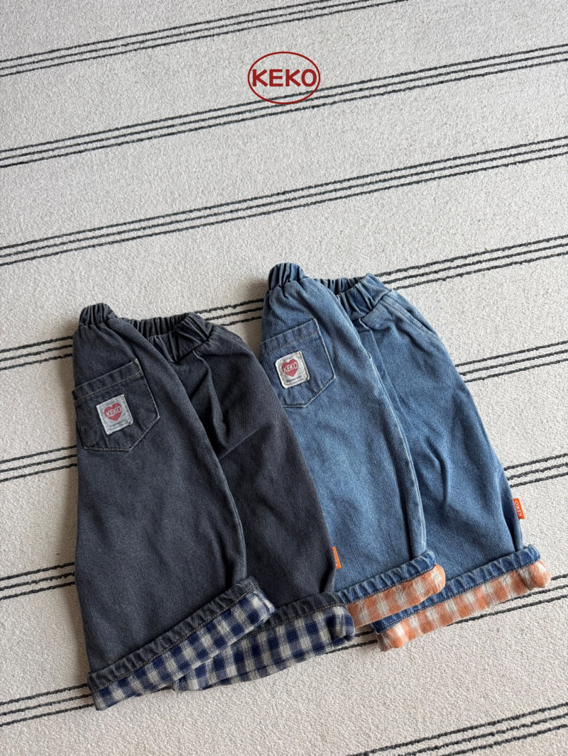 Keko - Korean Children Fashion - #childrensboutique - Check Roll-up Pants - 5