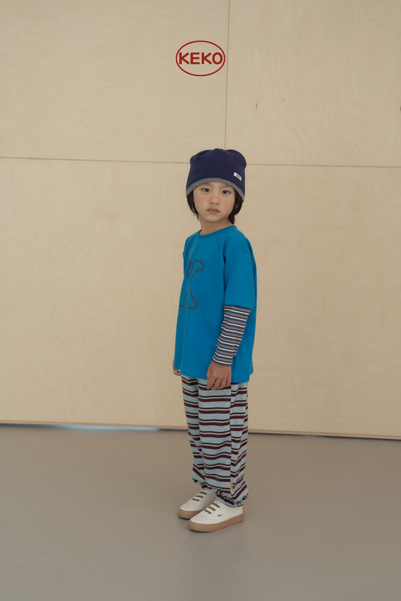 Keko - Korean Children Fashion - #kidzfashiontrend - Multi Stripe Pants - 10