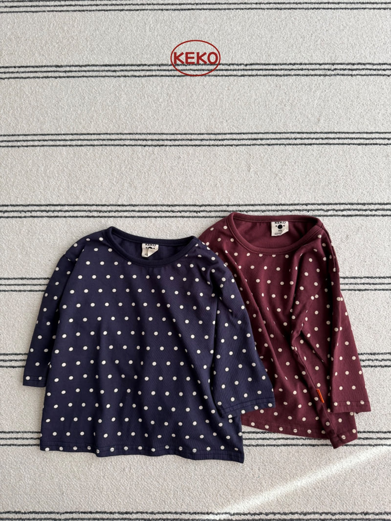 Keko - Korean Children Fashion - #prettylittlegirls - Dot Tee - 5