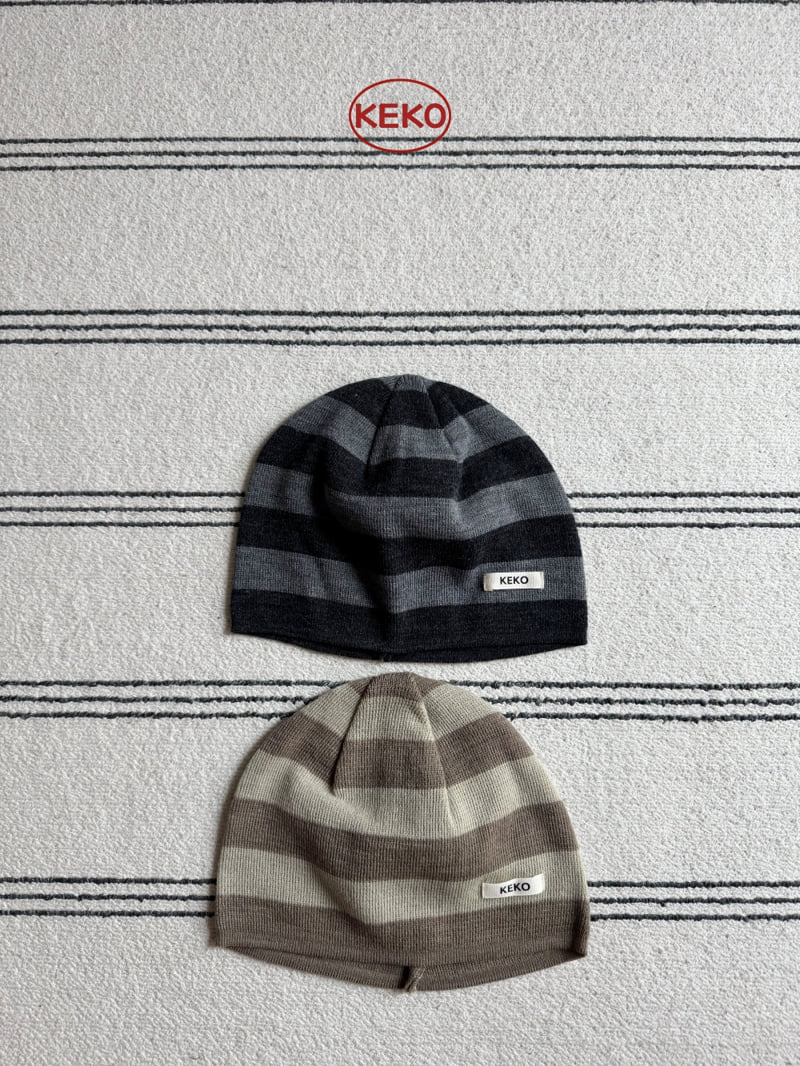 Keko - Korean Children Fashion - #todddlerfashion - Band Stripe Beanie