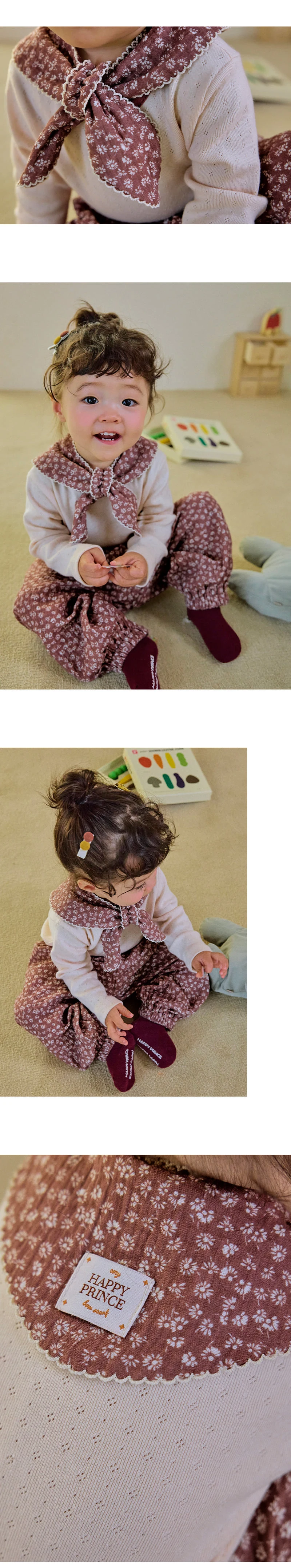 Kids Clara - Korean Baby Fashion - #onlinebabyshop - Ian Cozy Bow Scarf - 4