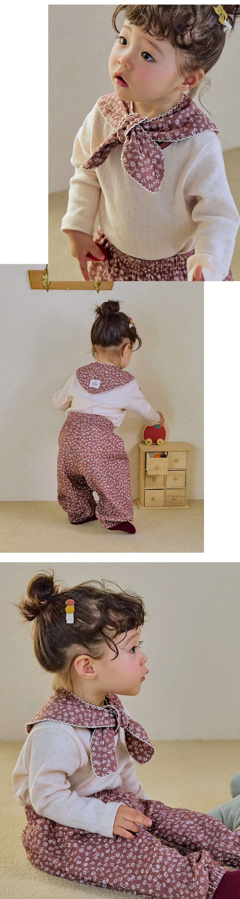 Kids Clara - Korean Baby Fashion - #babyboutique - Ian Cozy Bow Scarf - 5