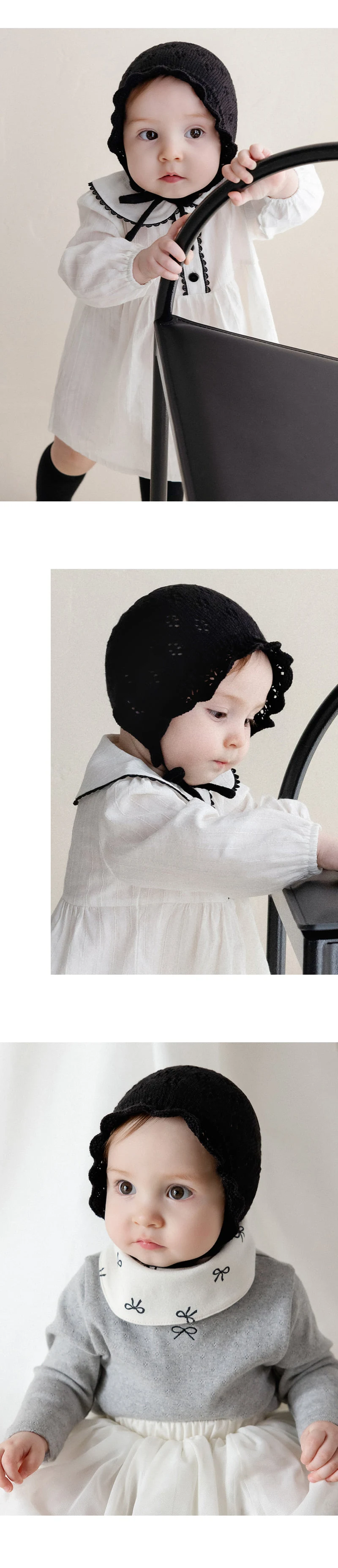 Kids Clara - Korean Baby Fashion - #babyboutique - Lief Knit Baby Bonnet - 6