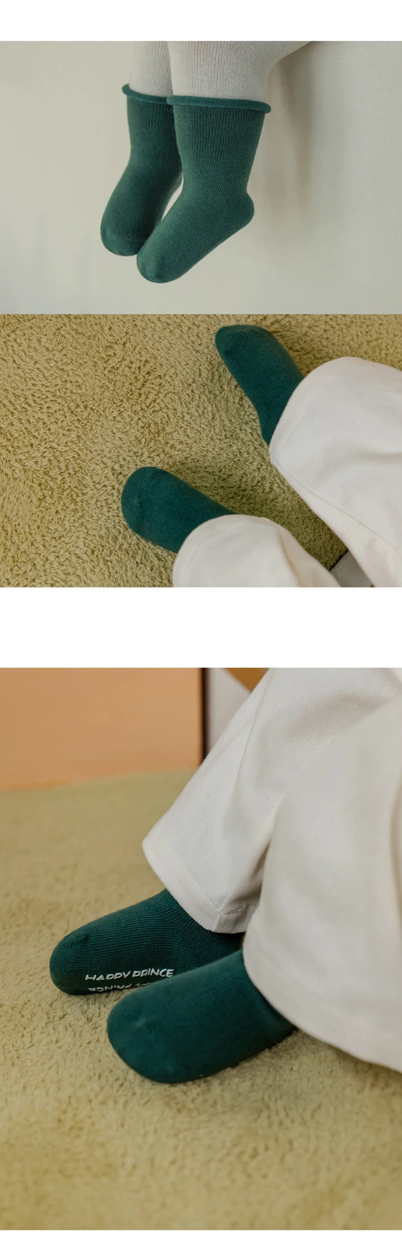 Kids Clara - Korean Baby Fashion - #smilingbaby - Joy Rolling Baby Socks (set of 5) - 4