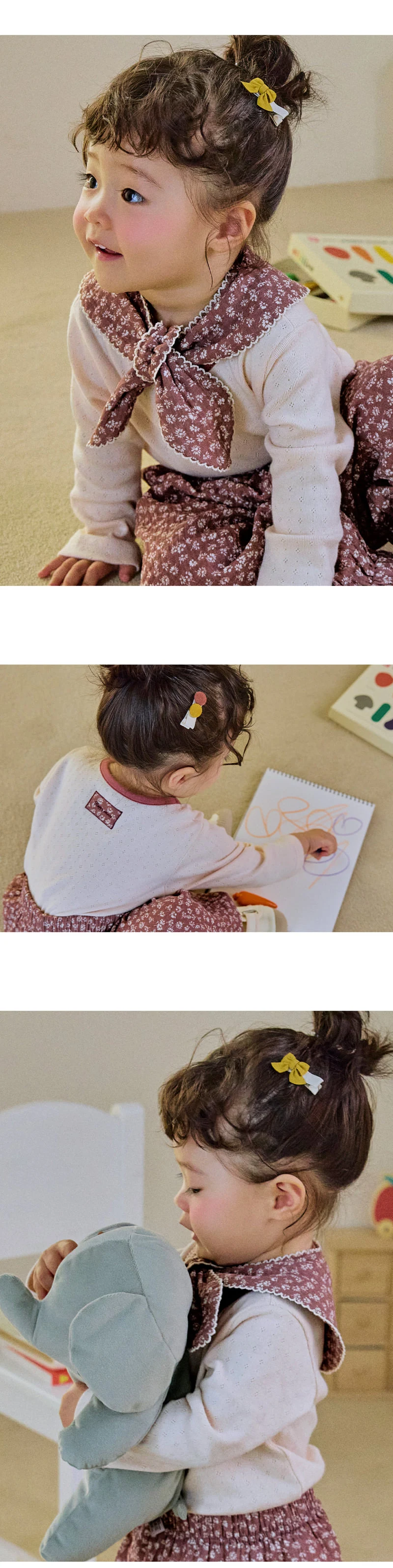 Kids Clara - Korean Baby Fashion - #babyboutiqueclothing - Luena Baby Hairpin (set of 5) - 3