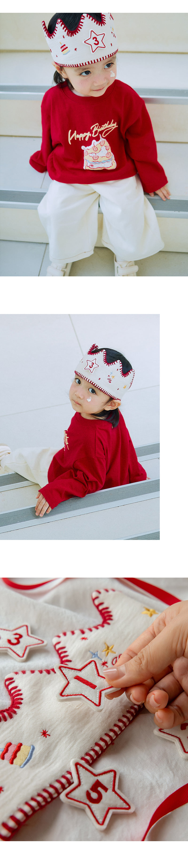 Happy Birthday Crown (set of 5) by Kids Clara for Baby - view 2