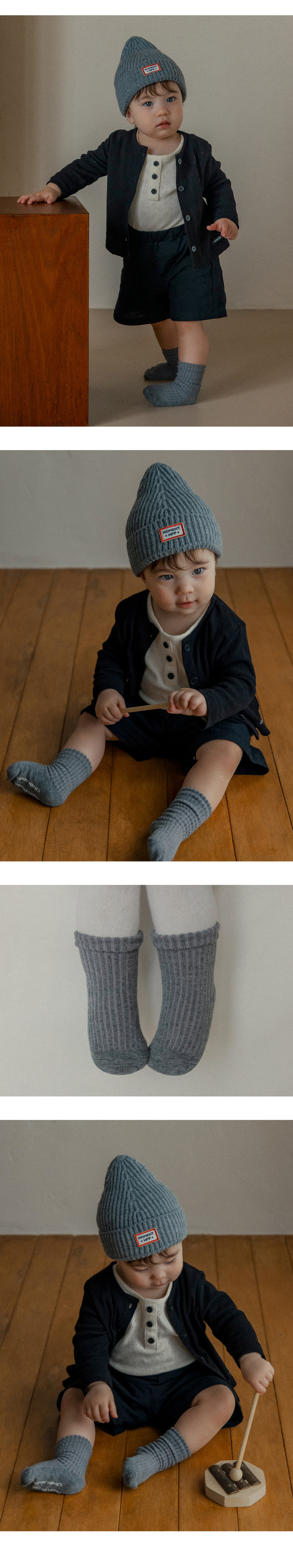 Kids Clara - Korean Baby Fashion - #babyboutique - Comfy Rib Socks (set of 5) - 4