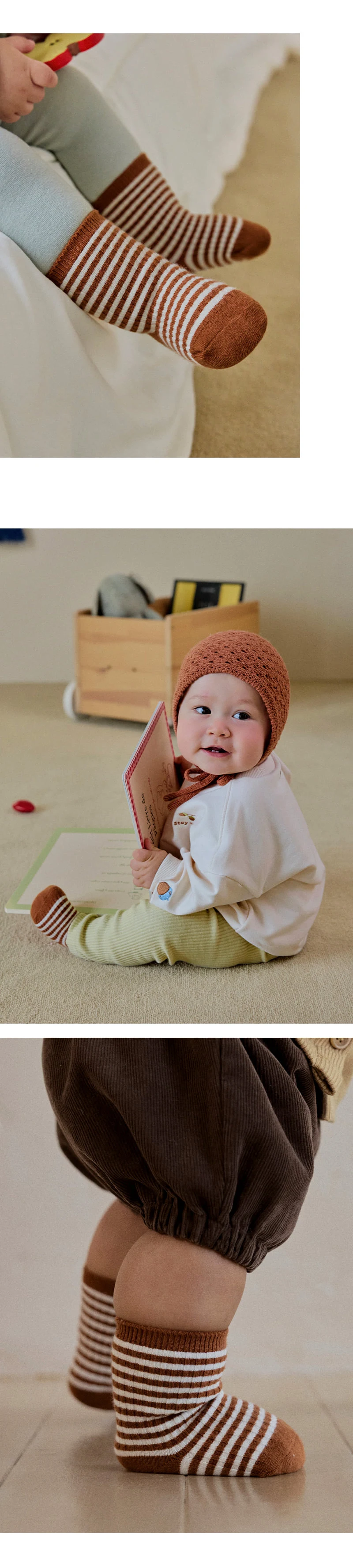 Kids Clara - Korean Baby Fashion - #babyboutiqueclothing - Solli Stripe Socks (set of 5) - 3