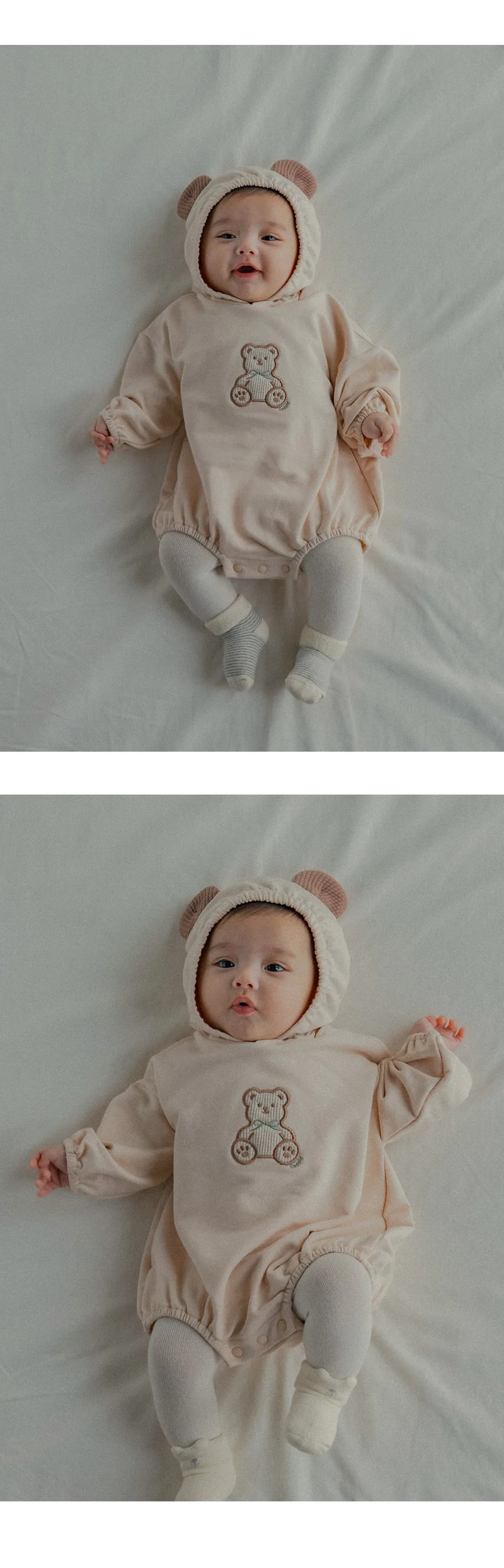 Kids Clara - Korean Baby Fashion - #babyboutiqueclothing - Popo Bear Bodysuit - 2