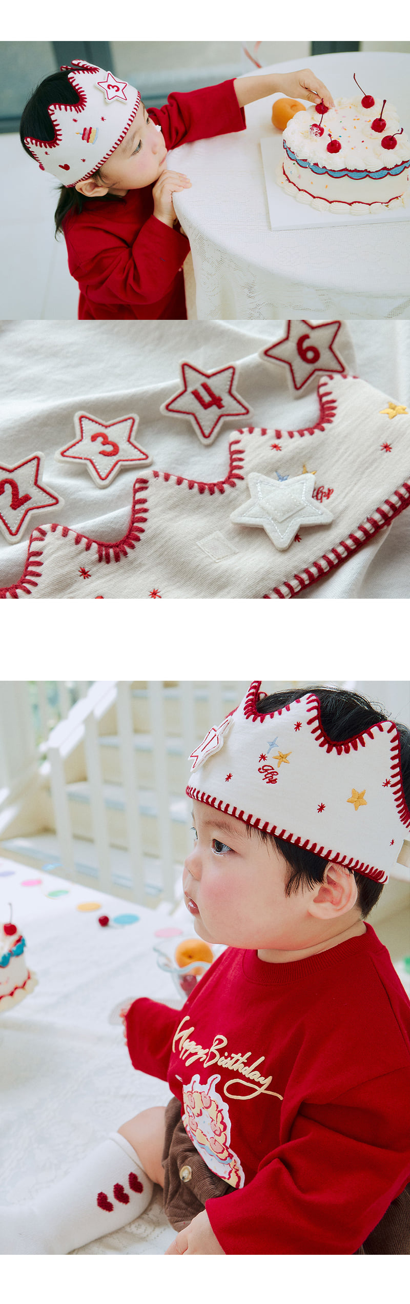 Happy Birthday Crown (set of 5) by Kids Clara for Baby - view 3