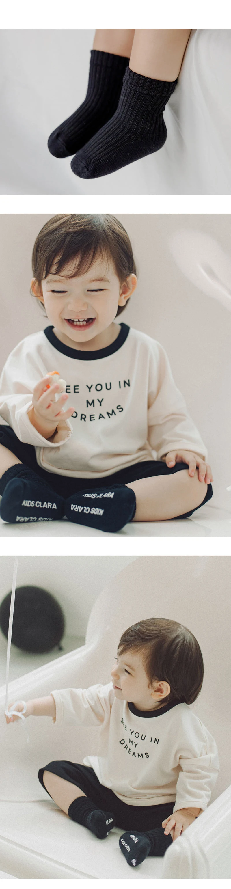 Kids Clara - Korean Baby Fashion - #babyclothing - Comfy Rib Socks (set of 5) - 5